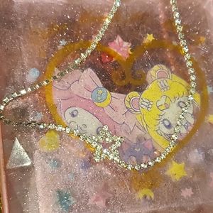 Crystal Anklet With Star Detail